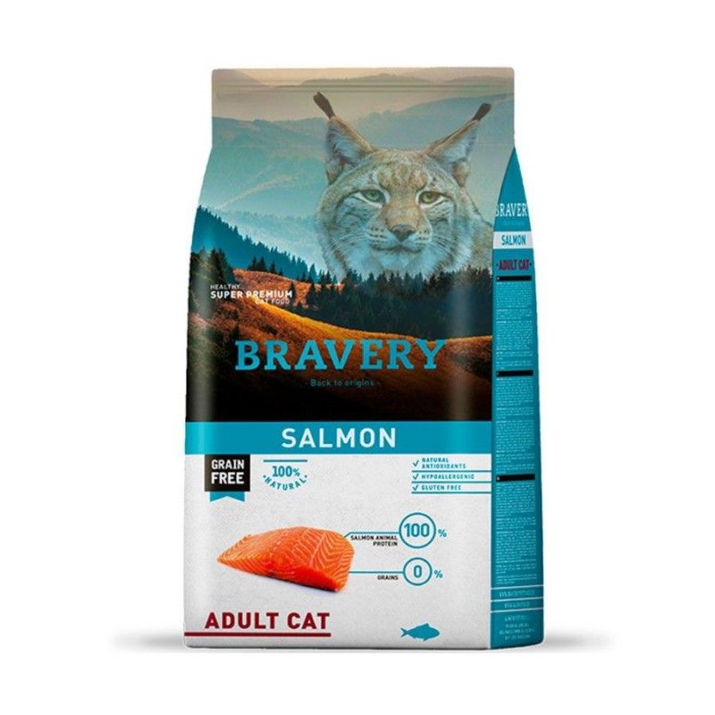 BRAVERY - Bravery Gato Adulto Esterilizado Salmón 7 kg