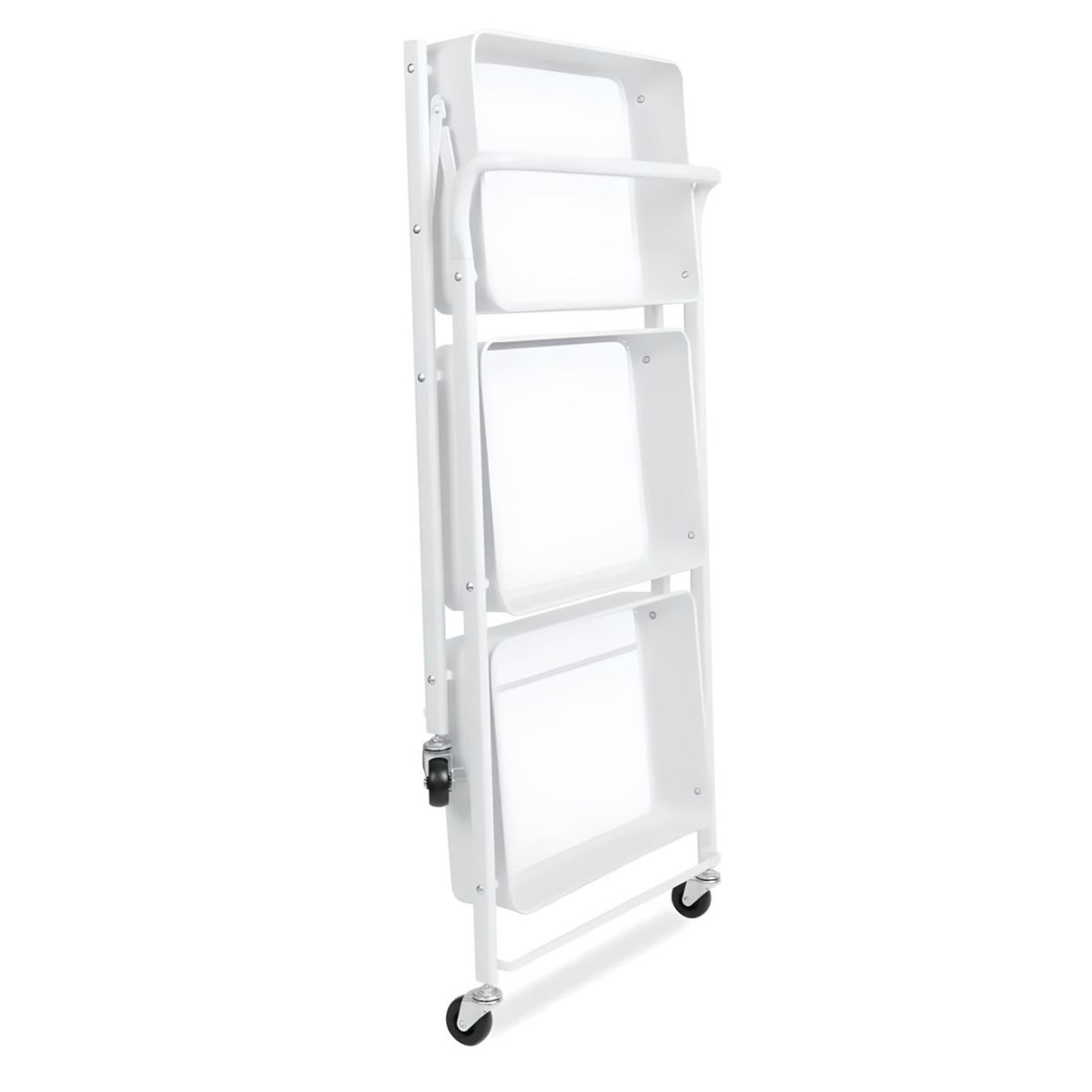 PROCHEF - Carro Multiuso Plegable Acero Blanco 45x30x88 cm