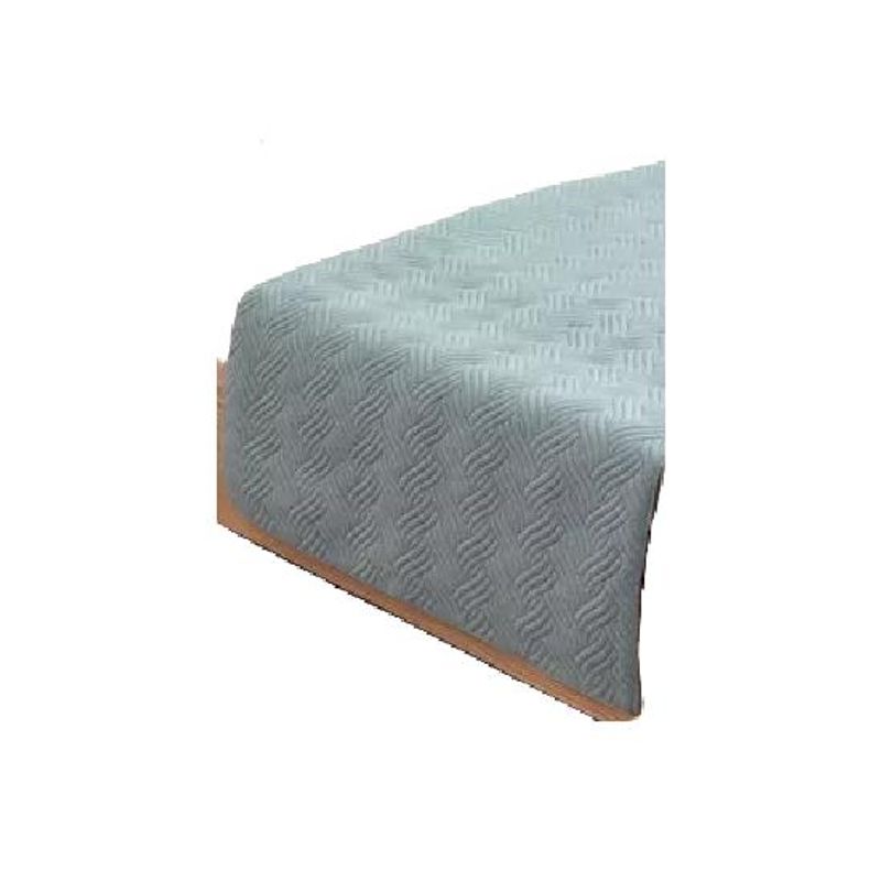 GENERICO - Piecera de cama terciopelo plush king + 2 fundas 70x210 cm color agua