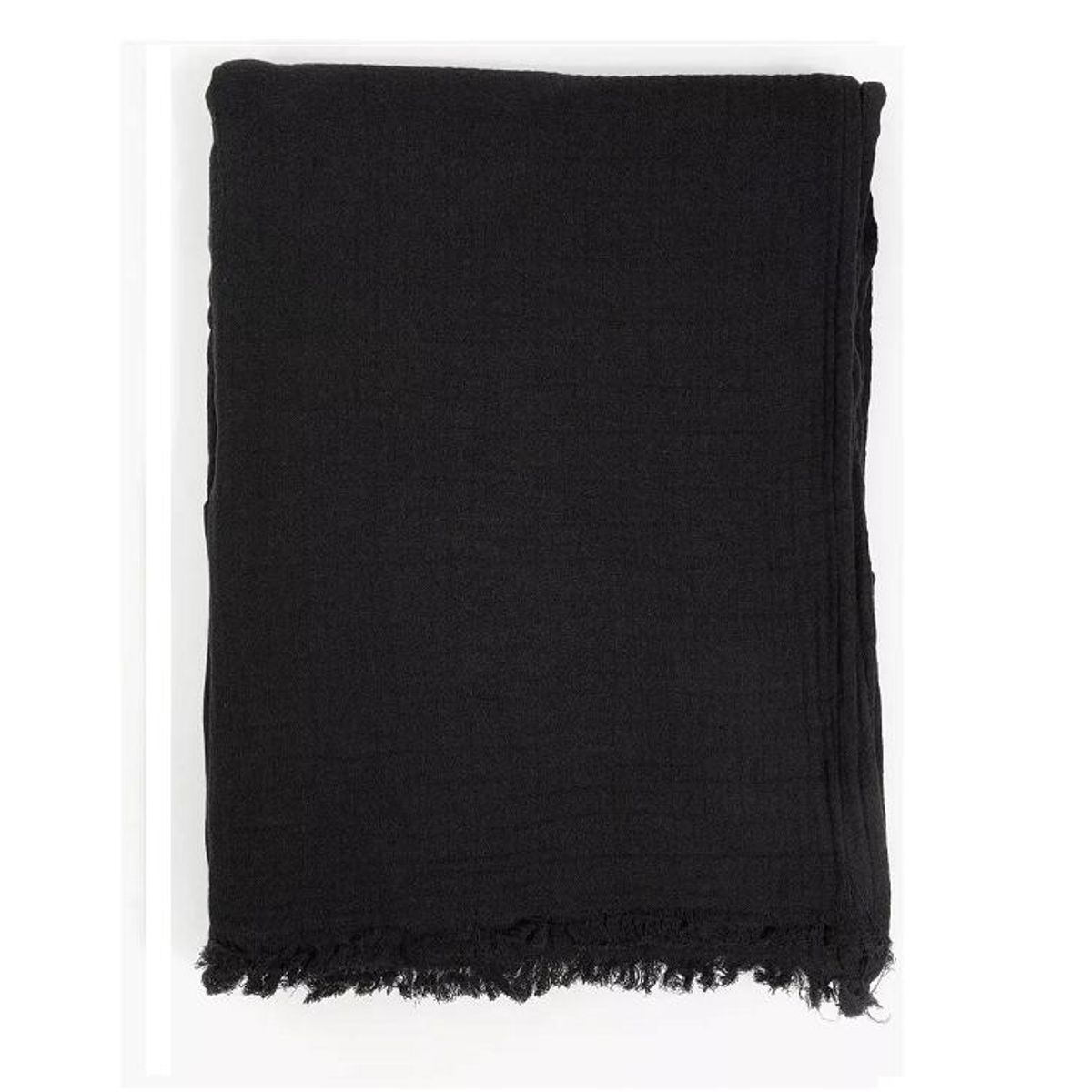 GENERICO - Piecera algodón gauze color negro