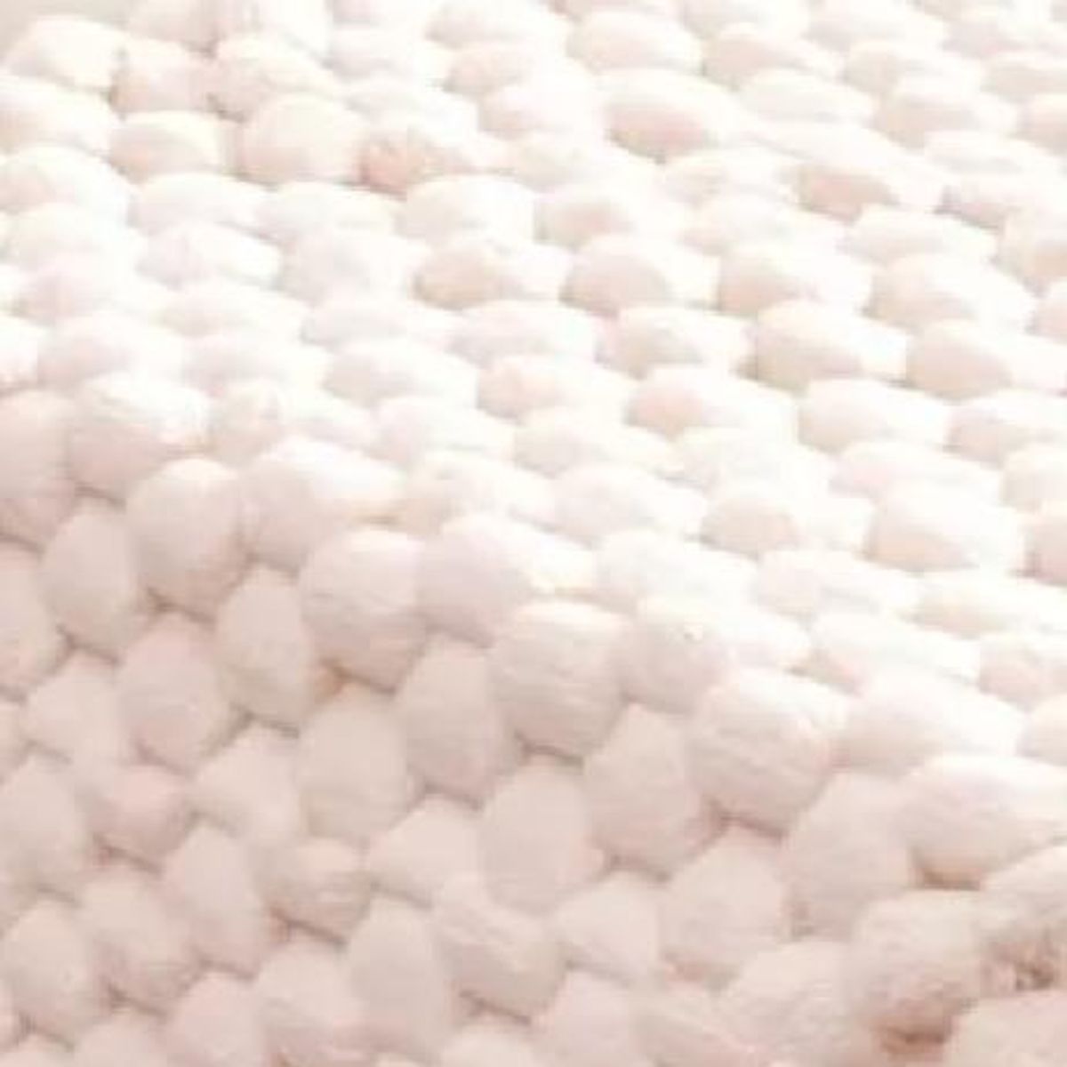 GENERICO - Piecera 70x190 cm + 2 fundas 45x45 cm plush peludita king color crema