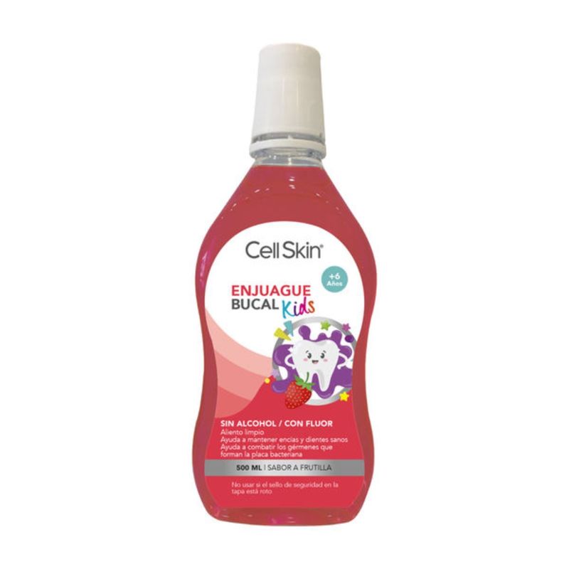 GENERICO - Cell Skin Enjuague Bucal Kids Frutilla 500ml