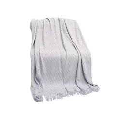 GENERICO - Piecera de cama manta sofá grueso 500g color gris
