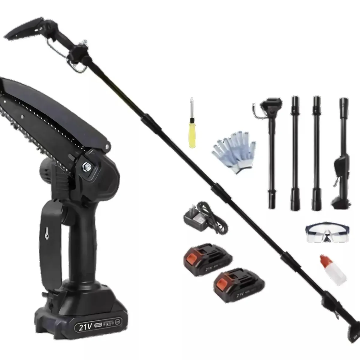 MUNDO MAGIA - Motosierra Portátil Mini Recargable Con 2 Baterías