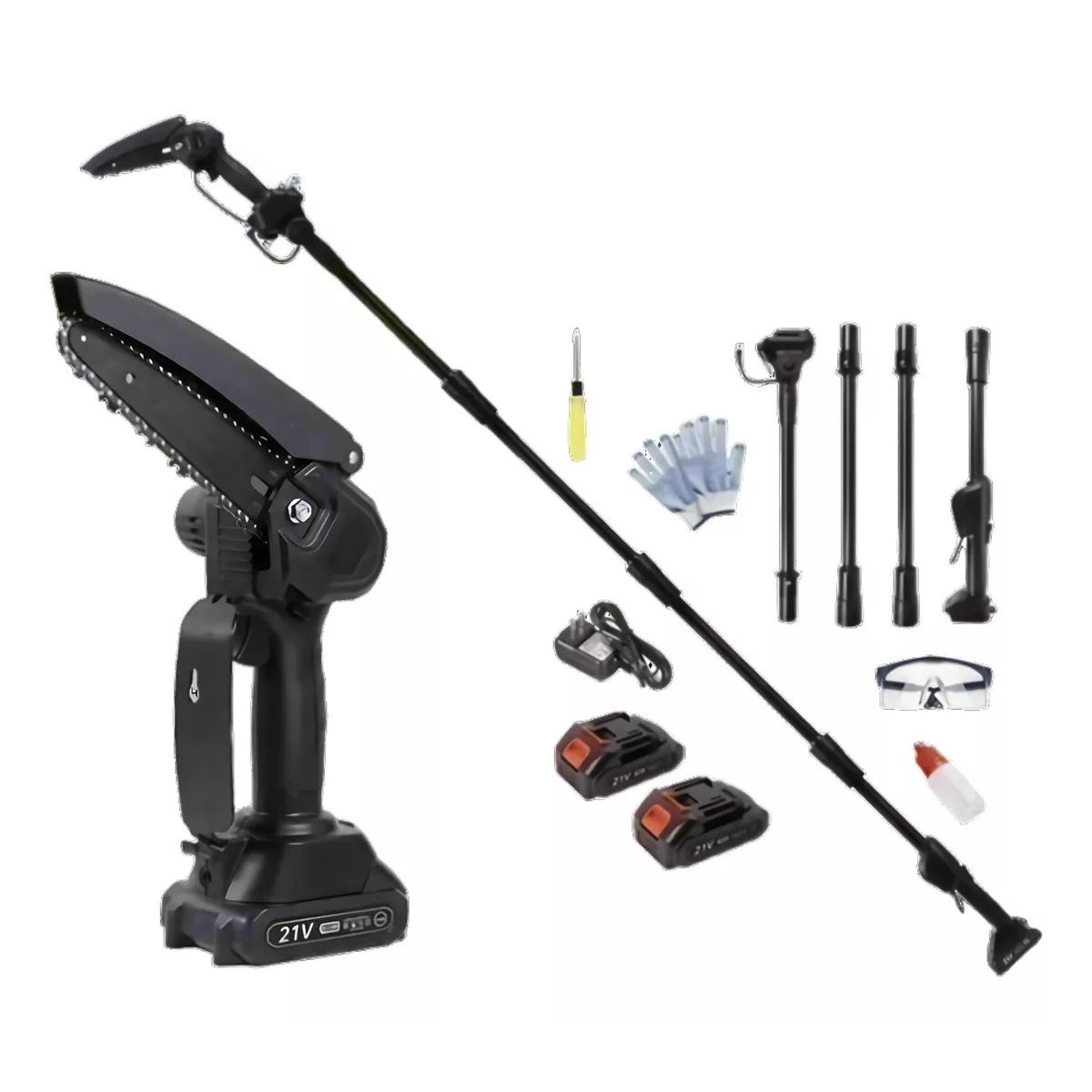 MUNDO MAGIA - Motosierra Portátil Mini Recargable Con 2 Baterías