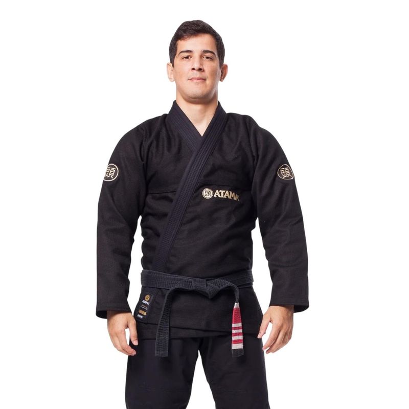 GENERICO - Kimono Jiu-jitsu Hombre Atama Classic Gi-Black - Negro - A1