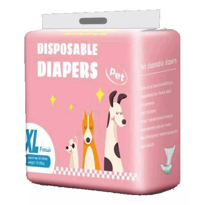 GENERICO - 10 Pañales Mascota Xl Descartables 10 U. Celos U/o Orina