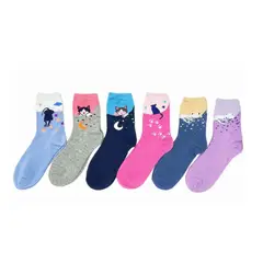 EVERSO - Pack 12 Calcetines lindos del modelo de la novedad del algodón