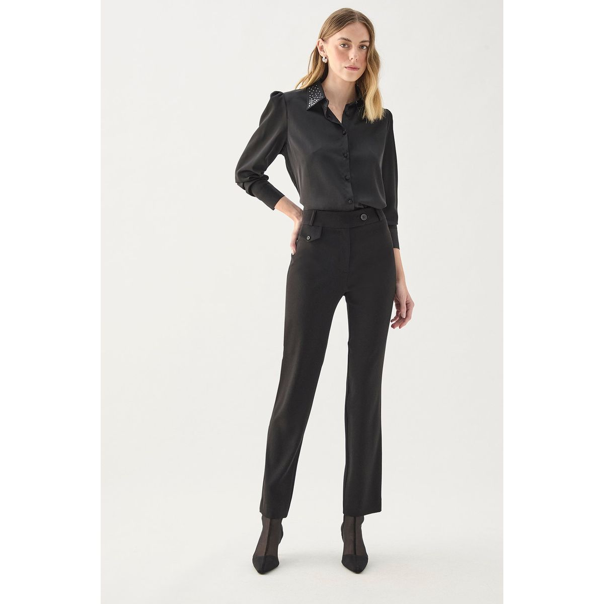ASH - Pantalon Negro Mujer Ash