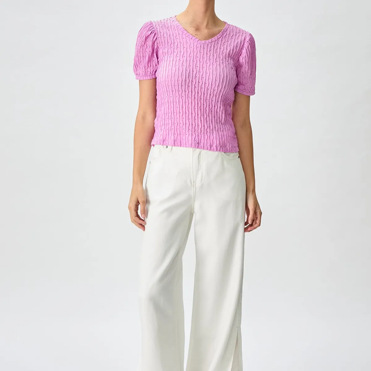 IO - Polera Manga Corta Morado Mujer Io