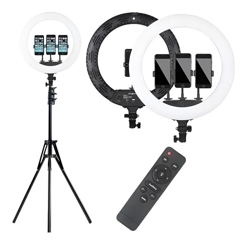DM - Aro Luz Led 22 + Control + Trípode