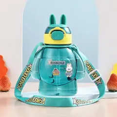 LINE - Botella Plástica 650ML Correa Kawai Sin BPA Niño Turquoise