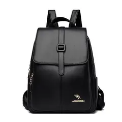 MV MOVAC - Mochila de Cuero Pu Suave Juvenil Impermeable Gran Capacidad