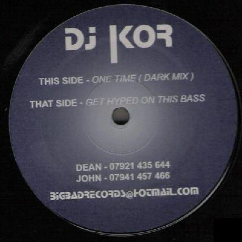 GENERICO - DJ Kor  Get Hyped On This Bass  One Time Vinilo VG+
