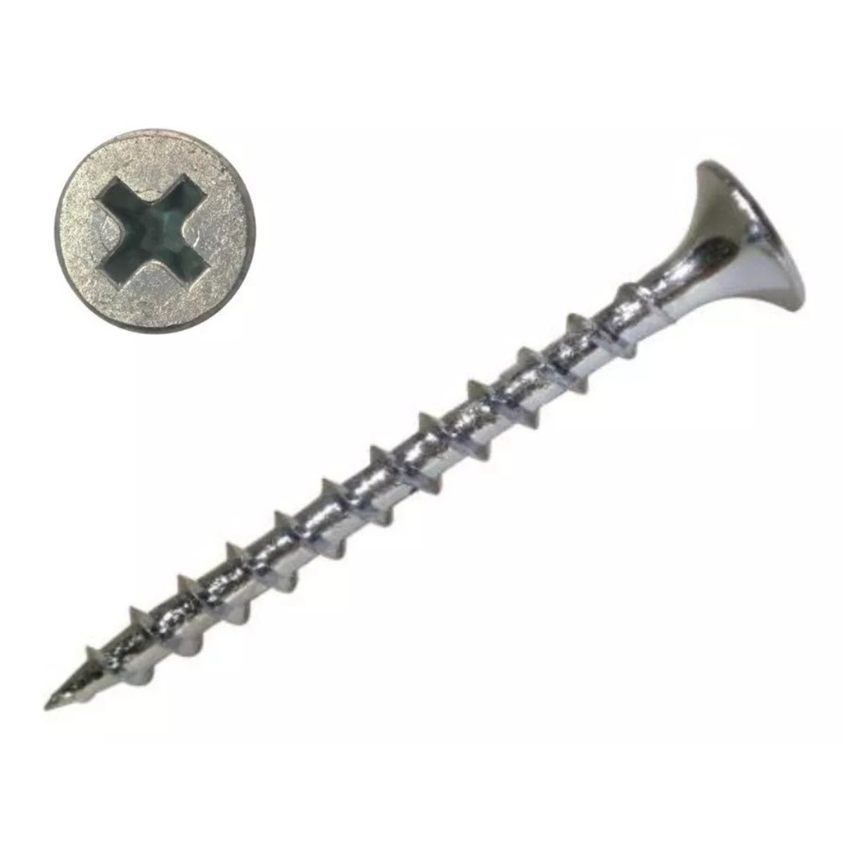 GENERICO - Tornillo CRS Volcanita  6X1 5/8 zincado 500 unidades