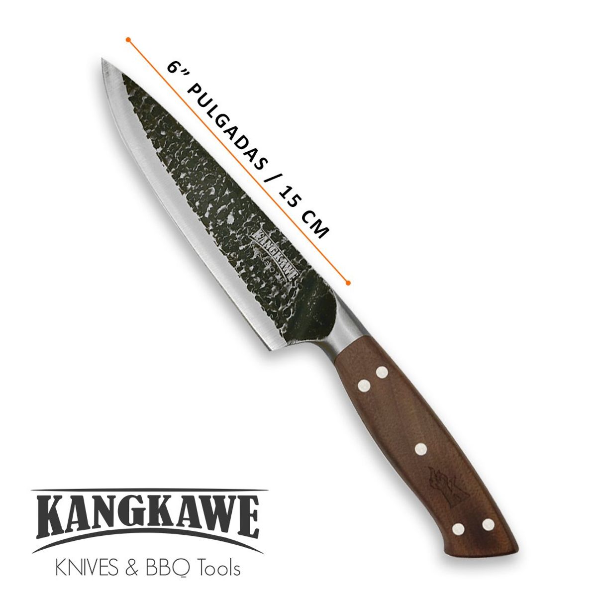 KANGKAWE - Cuchillo Parrillero 6 Black Rupanco
