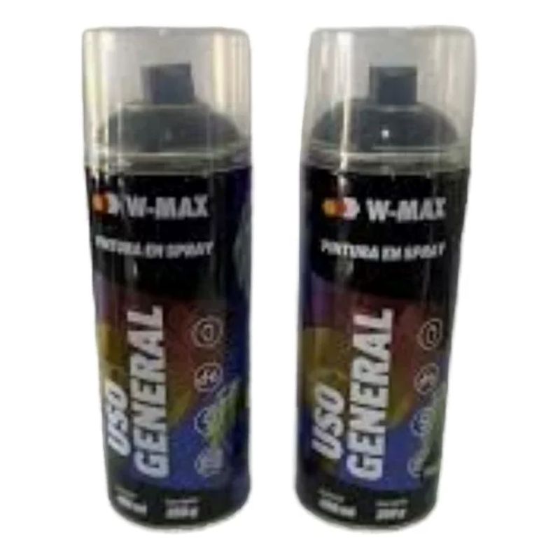 METALFER - Pintura En Spray Negro Mate W-max 400ml Uso General