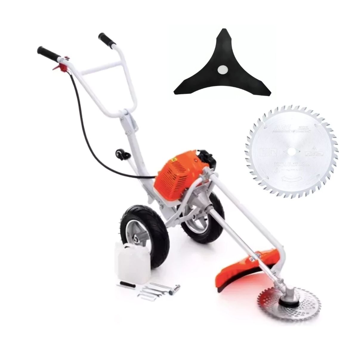 ALTERNATIVE - Orilladora Desbrozadora Desmalezadora Con Ruedas 3 En 1 52c