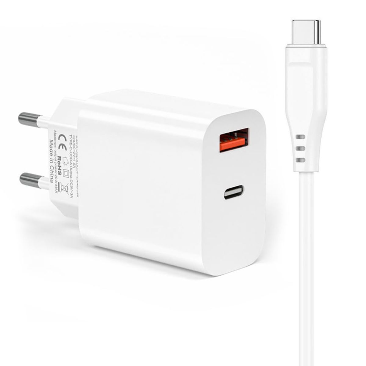 BESTLINK - Cargador USB C Carga Rápida 20W certificado SEC