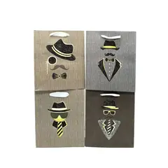 GENERICO - BOLSA DE REGALO PAPA GLITTER 3D 26X32 CM X12 UNI