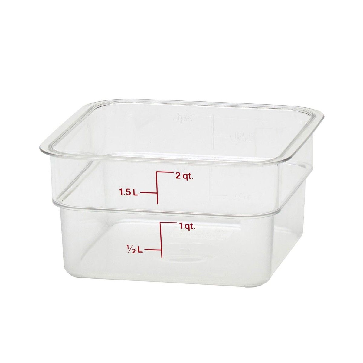 CAMBRO - RECIPIENTE GRADUADO CUADRADO POLICARBONATO 2 LTS