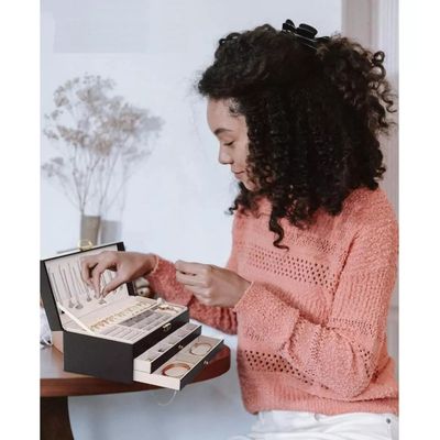 Imagen 2 del producto Joyero Caja De Joya Dos Capas Tipo Maleta Organizador Joyas