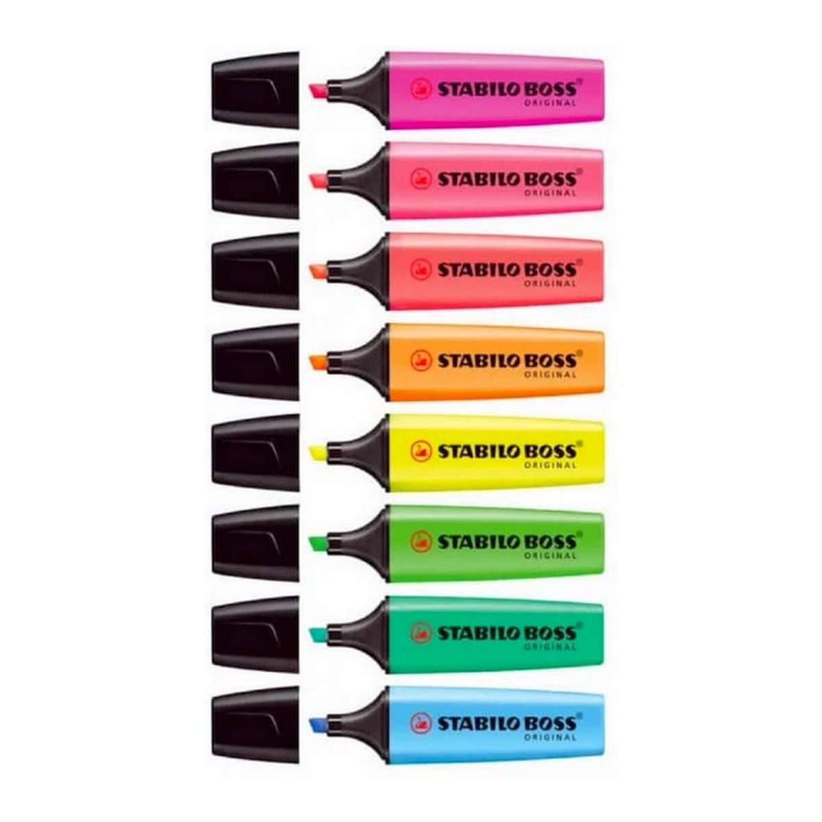 STABILO - Set de 8 Destacadores Stabilo Boss Original Fluorescentes