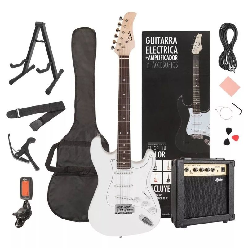 GENERICO - Guitarra Electrica Epic 39 Pack Amplificador+Accesorios