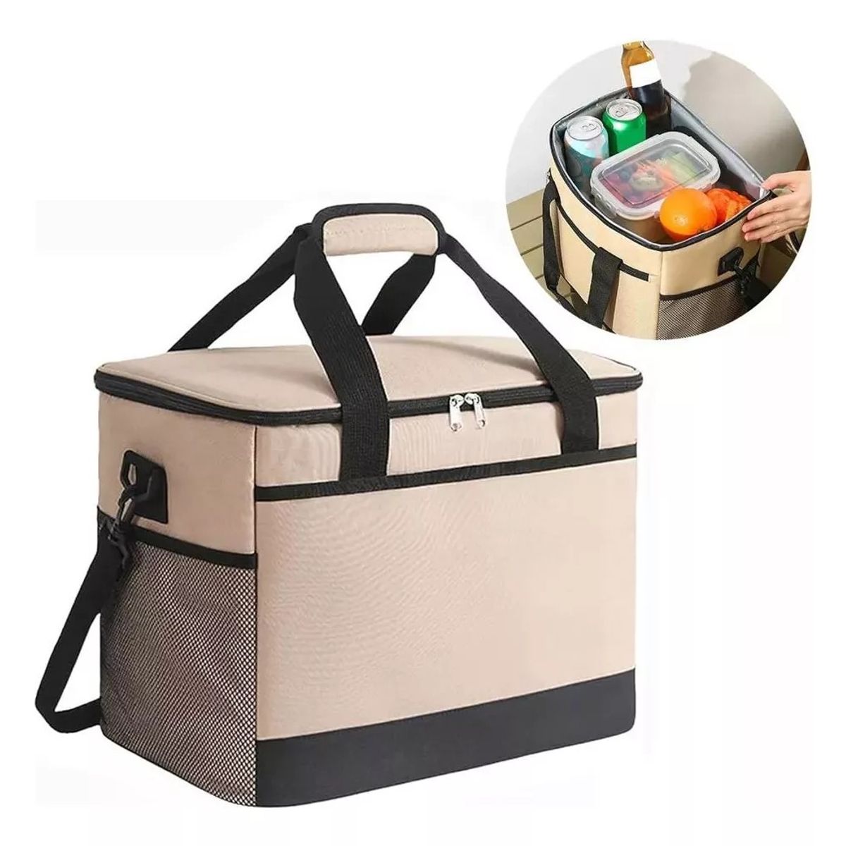 MUNDO MAGIA - Bolso Cooler Plegable Impermeable Portátil Camping 30 Litro