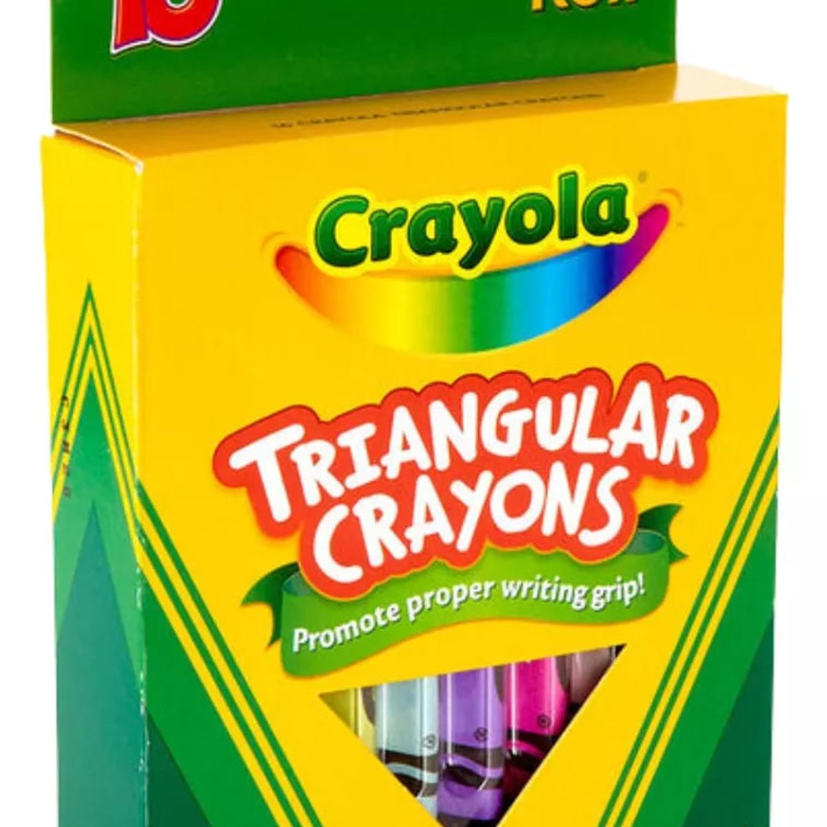 CRAYOLA - Lápices De Cera Crayola Triangulares 16 Crayones No Tóxico