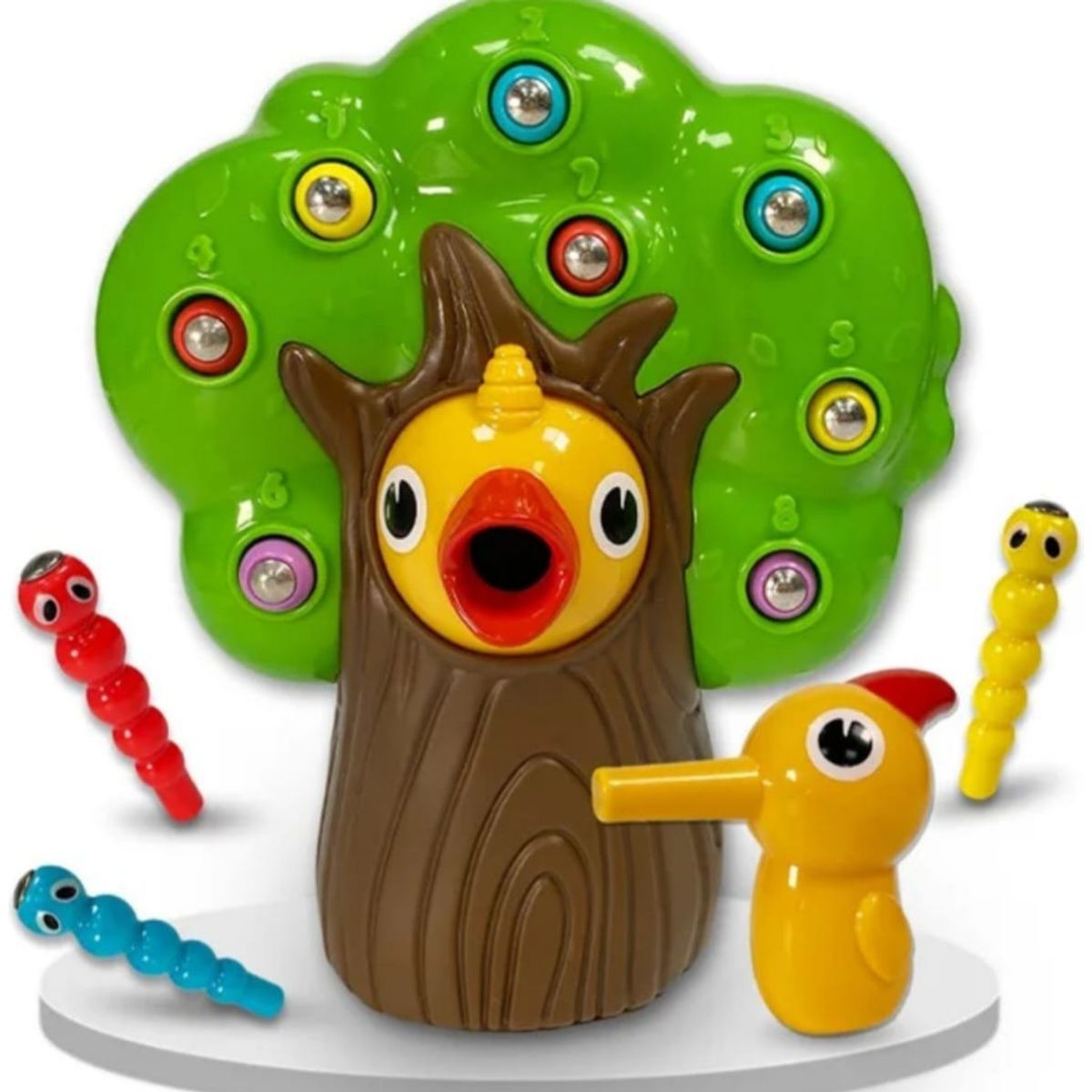 GENERICO - Juguete Magnético D Pájaro Carpintero Para Atrapar El Gusano