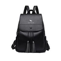 Mochila Urbana Cuero Pu Suave Juvenil Gran Capacidad Impermeable