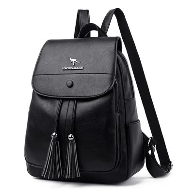 Imagen 2 del producto Mochila Urbana Cuero Pu Suave Juvenil Gran Capacidad Impermeable