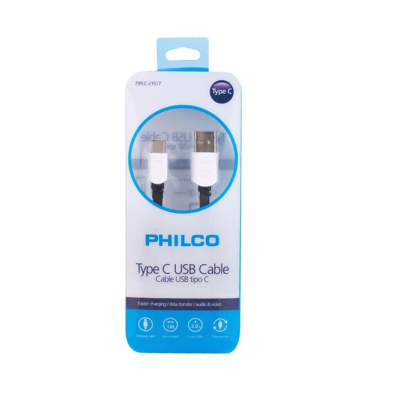 PHILCO - CABLE USB C21517 TIPO C PHILCO