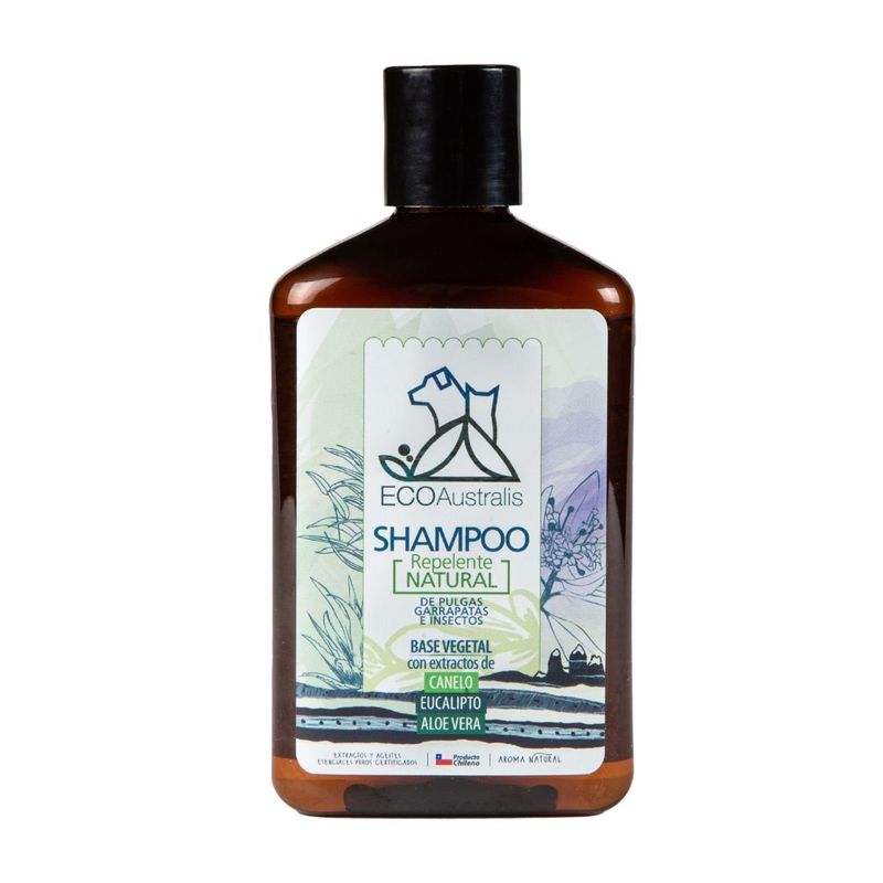 ECOAUSTRALIS - Shampoo Repelente Pulgas y Garrapatas Ecoaustralis 250 ml