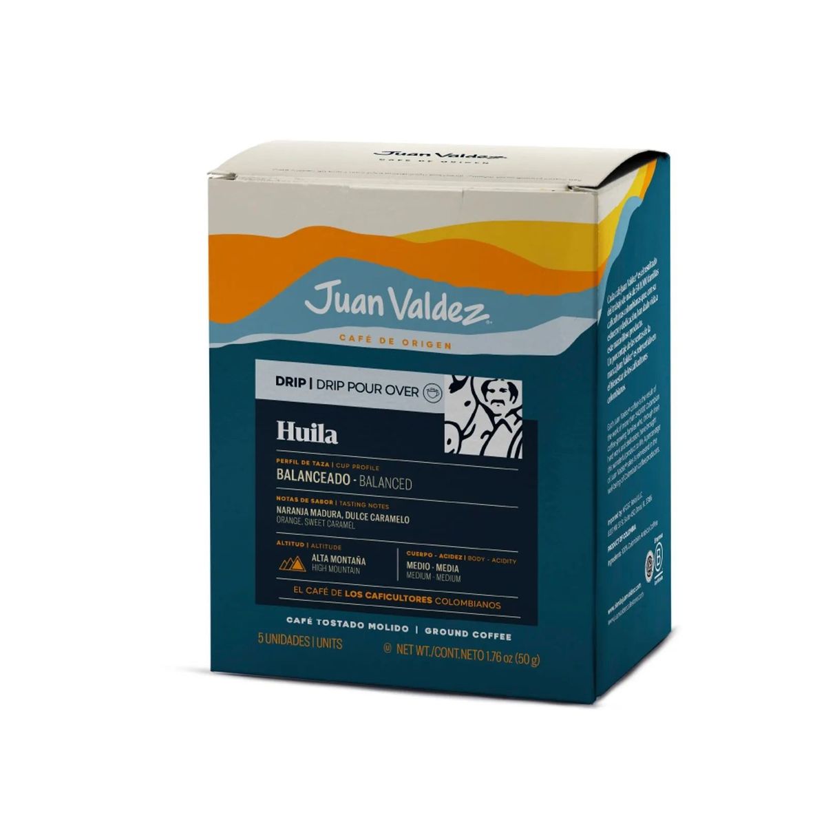 JUAN VALDEZ - Drip Huila 5 unidades