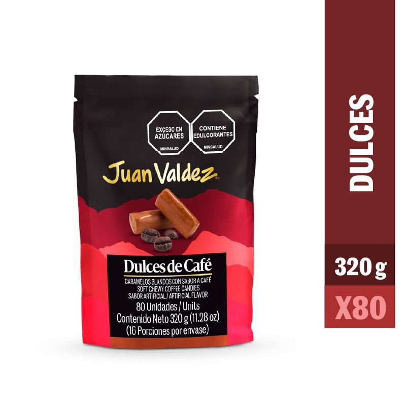 JUAN VALDEZ - Dulces de café 80 unidades