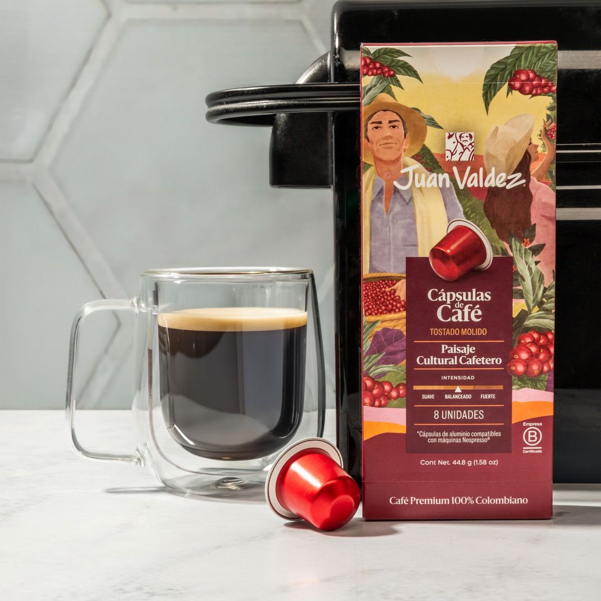 JUAN VALDEZ - Cápsulas de Café Espresso Paisaje Cultural 80 unidades