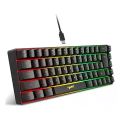 GENERICO - Teclado Mecánico HXSJ V200 RGB con Retroiluminación