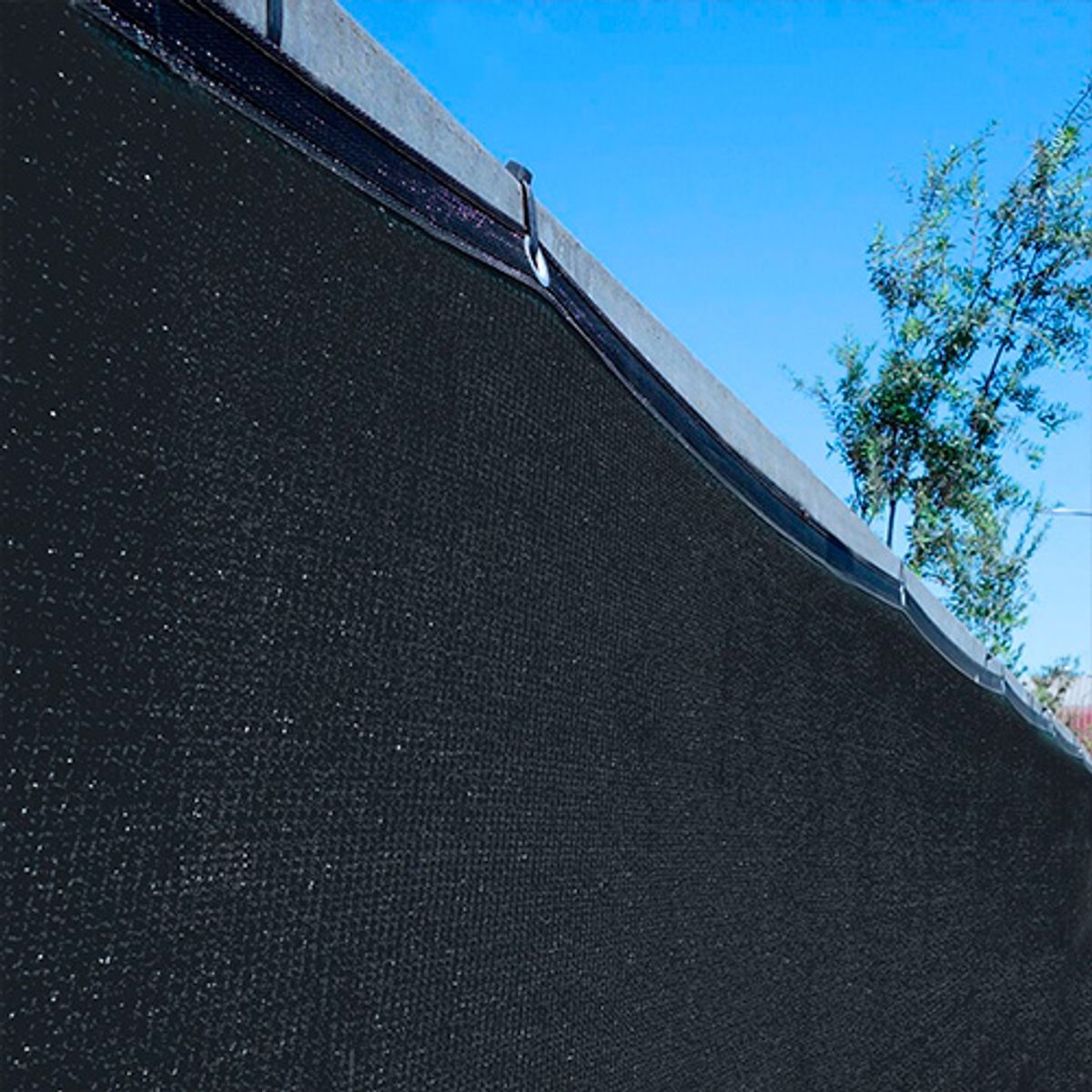 MARIENBERG - Malla Sombra c/ojetillos Lisa 90% de 2 × 50 m color Negro