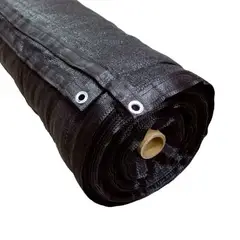 MARIENBERG - Malla Sombra c/ojetillos Lisa 90% de 2 × 50 m color Negro