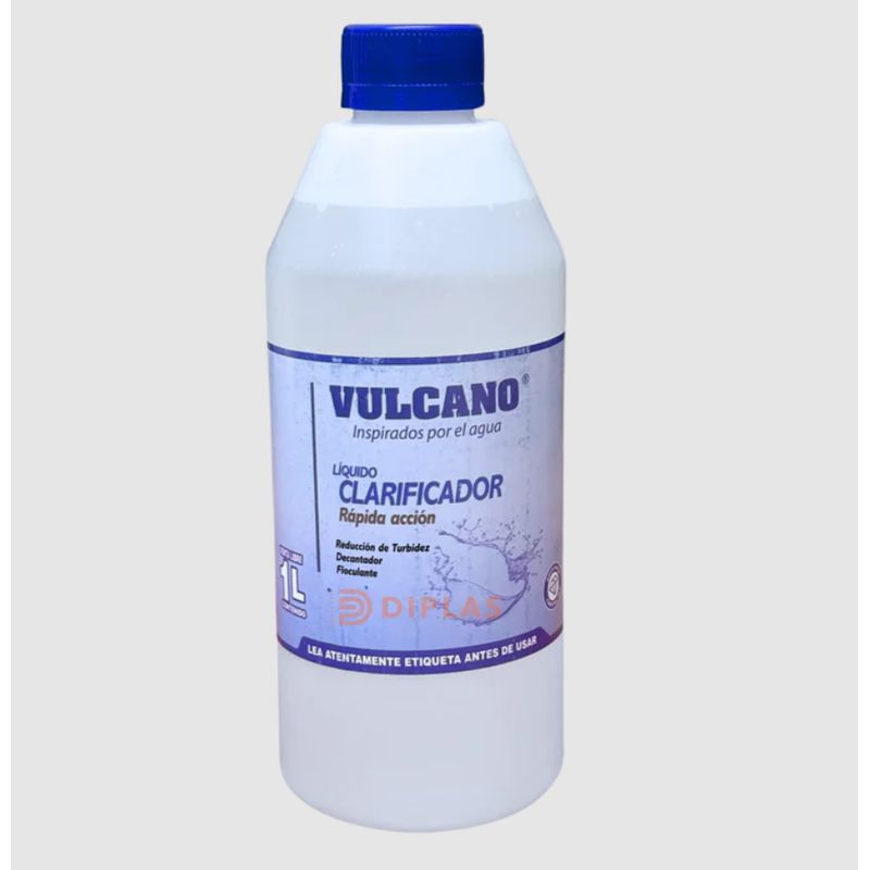 VULCANO - Clarificante Vulcano Rapida Accion 1 Litro - Piscina