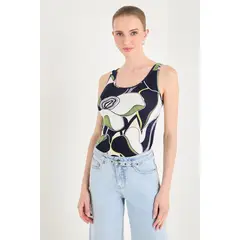 ASH - Polera Estampada Verde