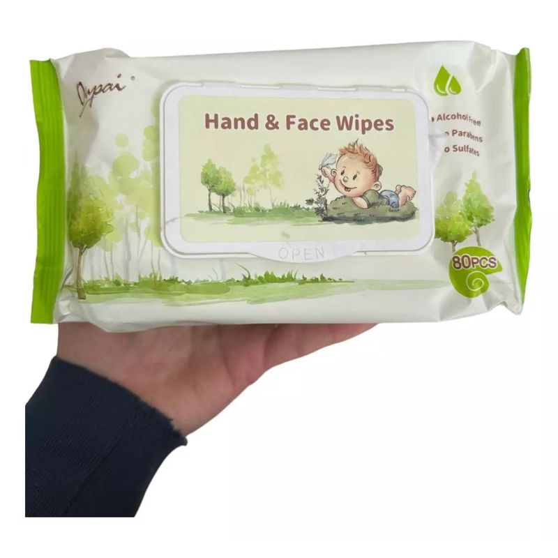 GENERICO - Toallas Húmedas Hand Face Wipes X 2 Paquetes