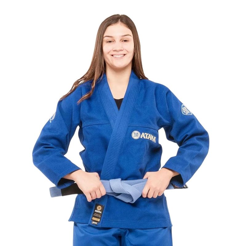 GENERICO - Kimono Jiu-jitsu Mujer Atama Classic Gi-Blue F1