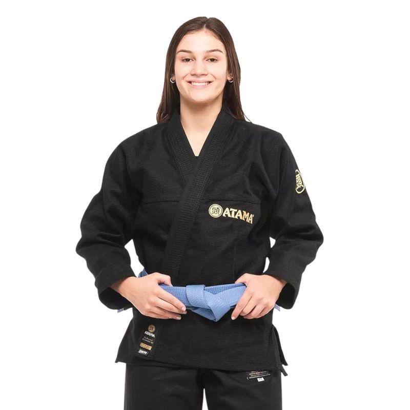 GENERICO - Kimono Jiu-jitsu Mujer Atama Classic Gi-Black F1