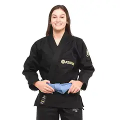 GENERICO - Kimono Jiu-jitsu Mujer Atama Classic Gi-Black F1