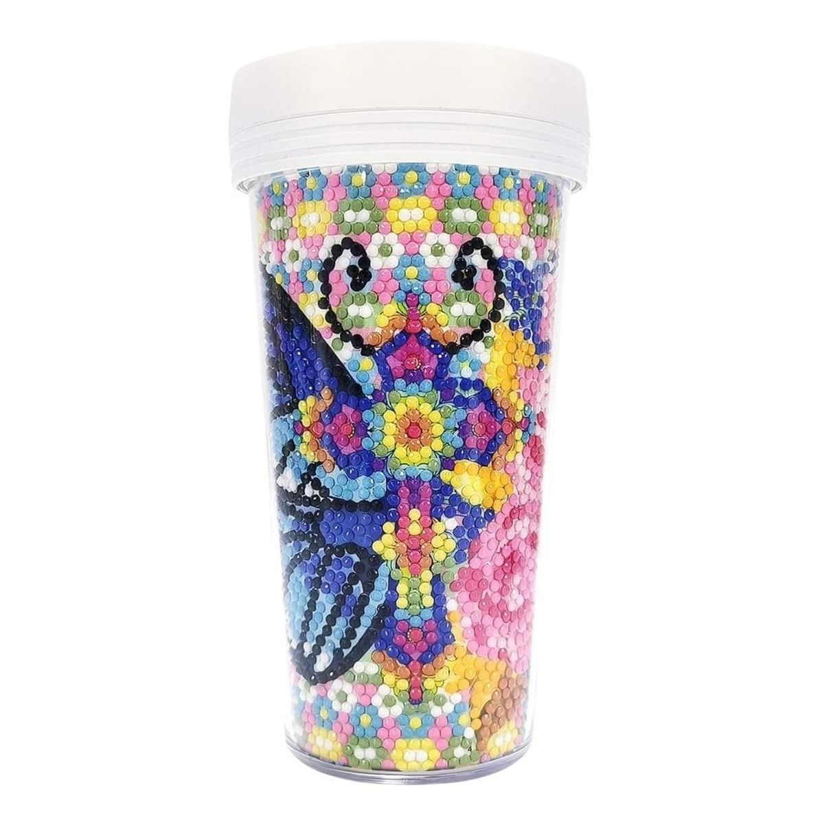 GENERICO - Vaso Pintura con Diamantes - Mariposa