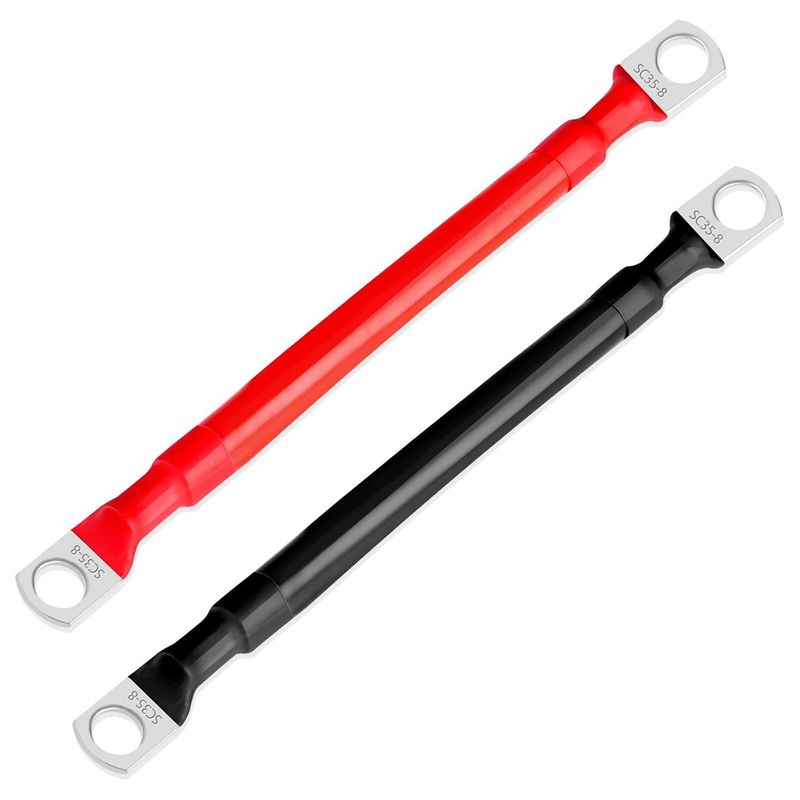 SOLIOT - Par Cables Para Batería 20cm Sección 35mm2 M8