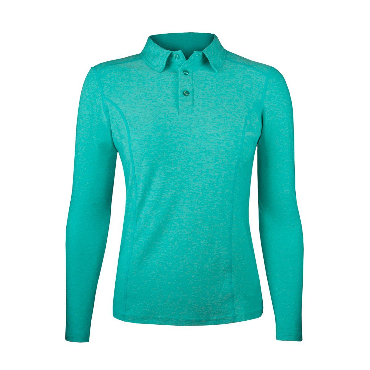 ANDESLAND OUTDOOR APPAREL - Polera Dry Fit Manga Larga Con Cuello Pale Turquesa Mujer